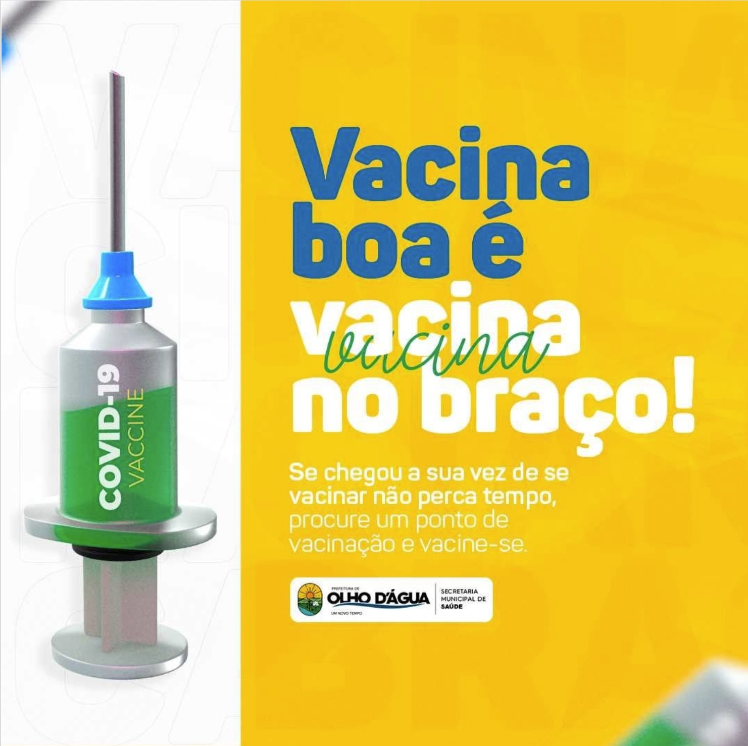 Imagem da notícia 146 - Vacina boa é vacina no braço