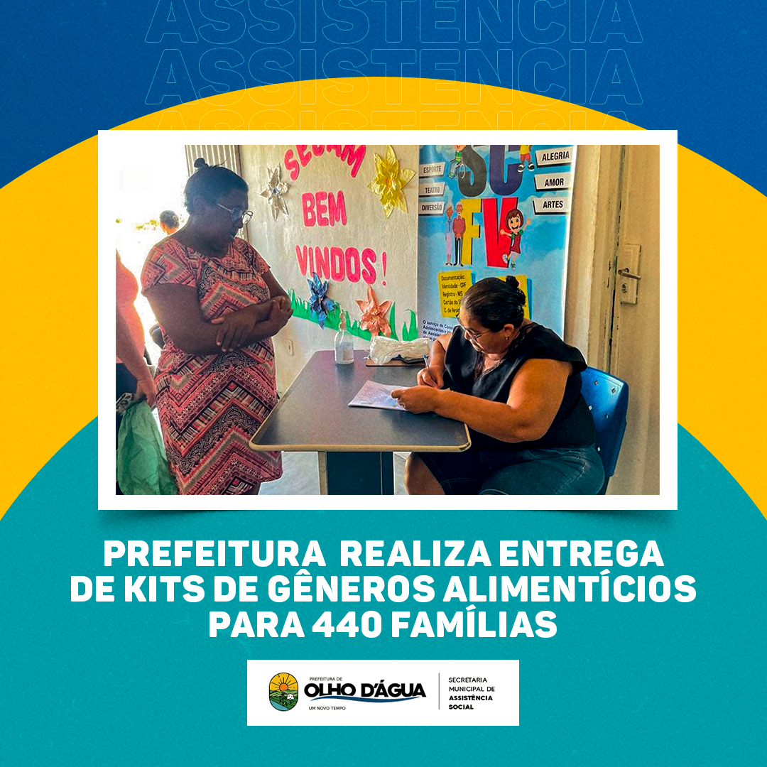 Imagem da notícia 170 - ENTREGA DE KITS DE GÊNEROS ALIMENTÍCIOS PARA 440 FAMÍLIAS