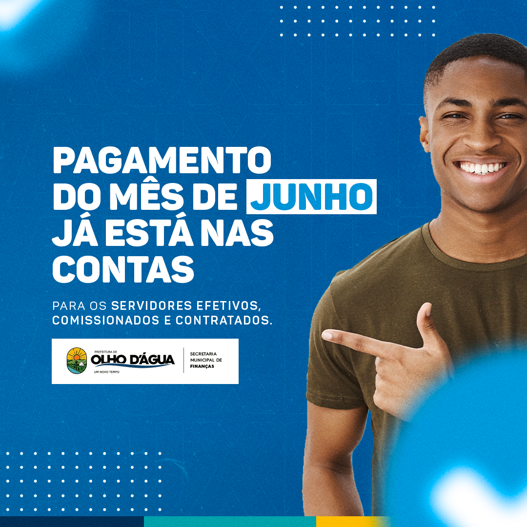 Imagem da notícia 171 - TEM PAGAMENTO NAS CONTAS