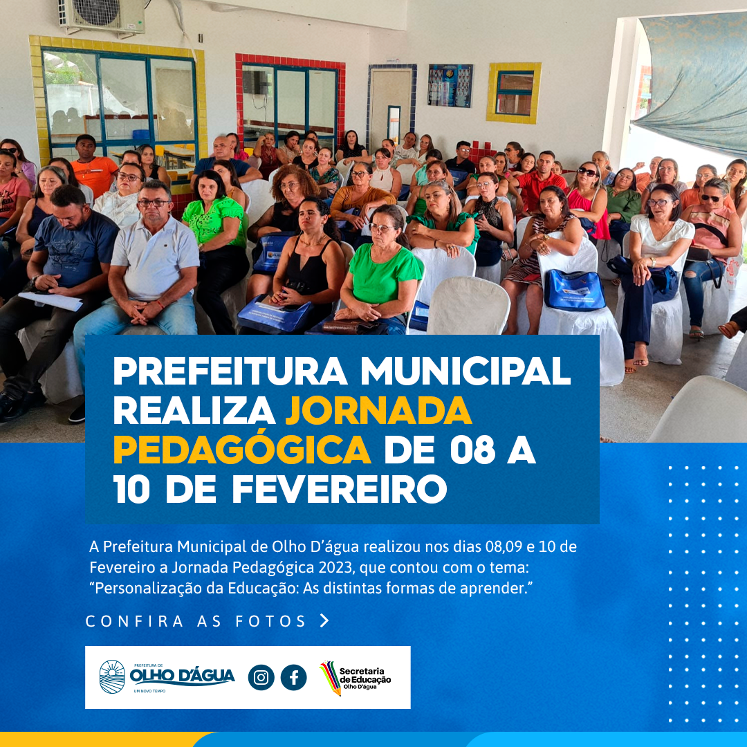Imagem da notícia 185 - PREFEITURA REALIZA JORNADA PEDAGÓGICA 2023