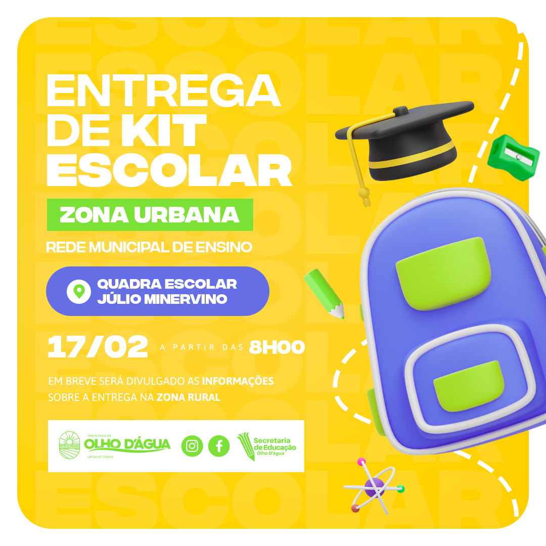 Imagem da notícia 187 - ENTREGA DE KIT ESCOLAR