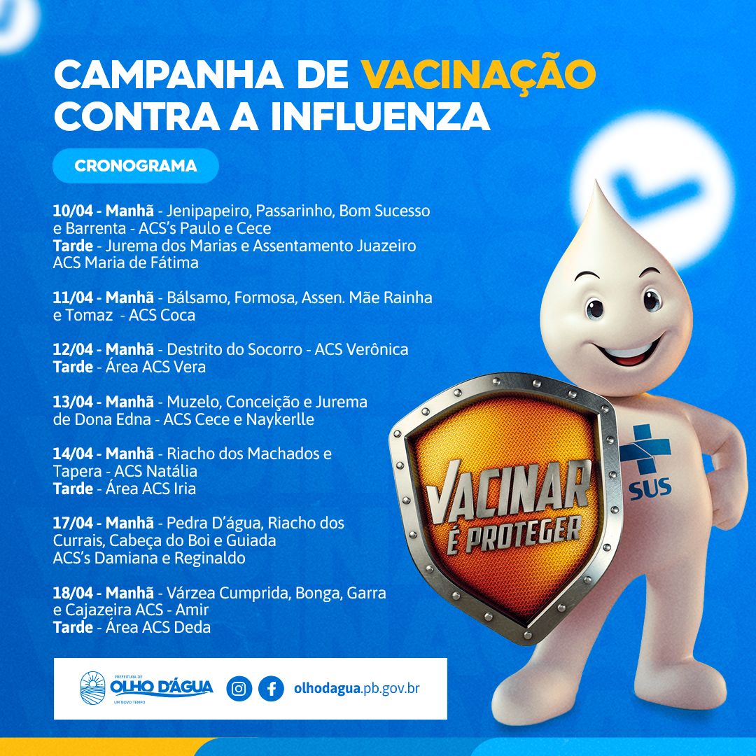 Imagem da notícia 194 - CAMPANHA DE VACINAÇÃO CONTRA A INFLUENZA