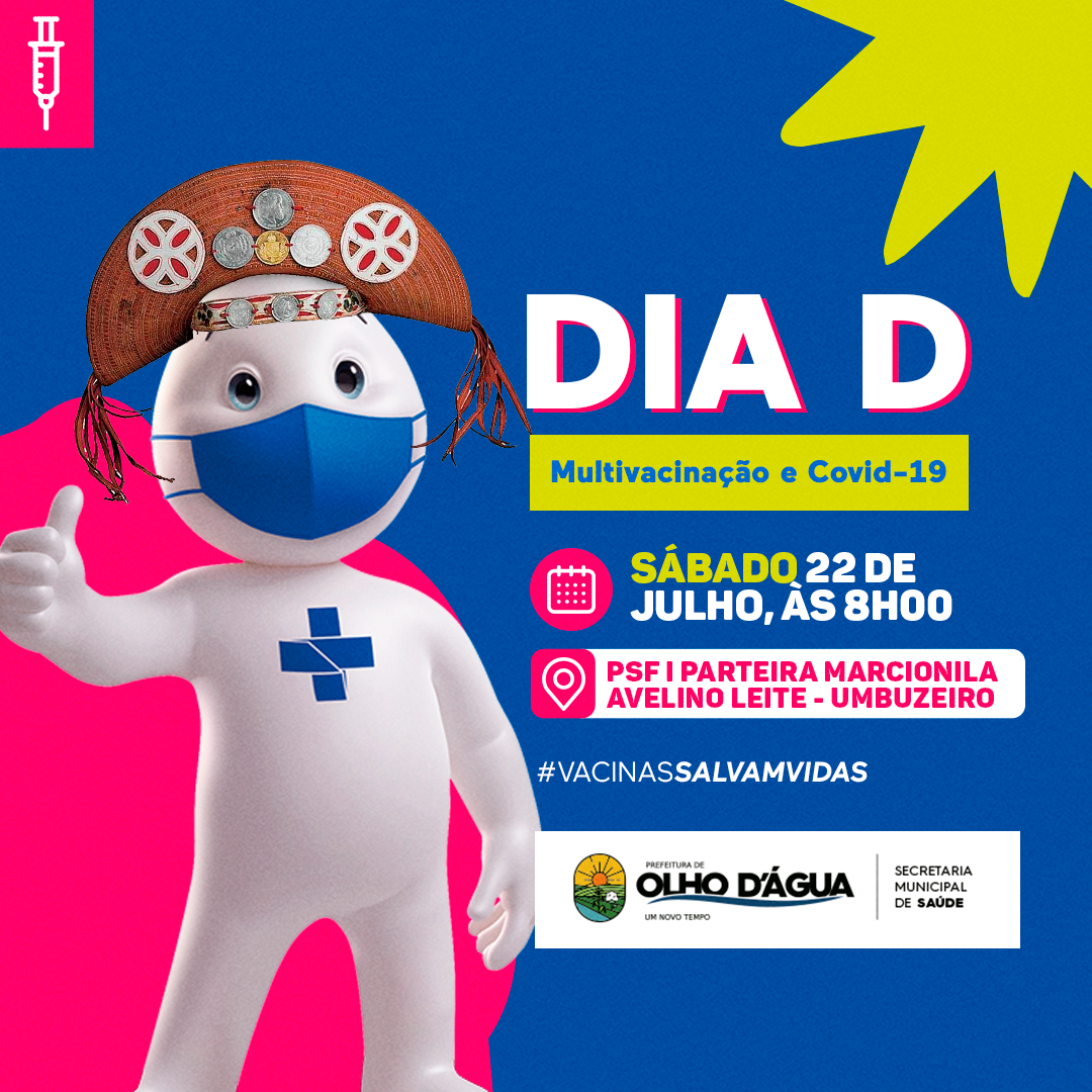 Imagem da notícia 209 - DIA D DE MULTIVACINAÇÃO E COVID-19
