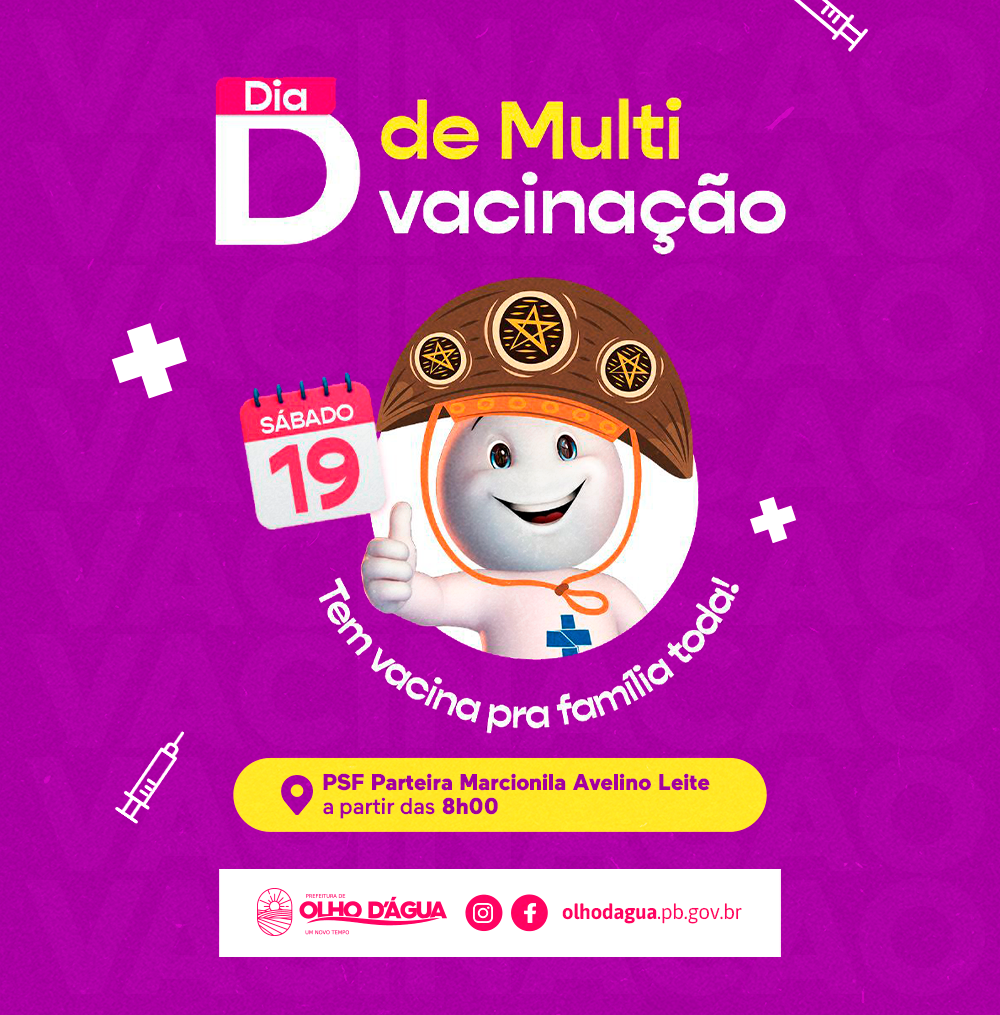 Imagem da notícia 214 - DIA D DE MULTIVACINAÇÃO