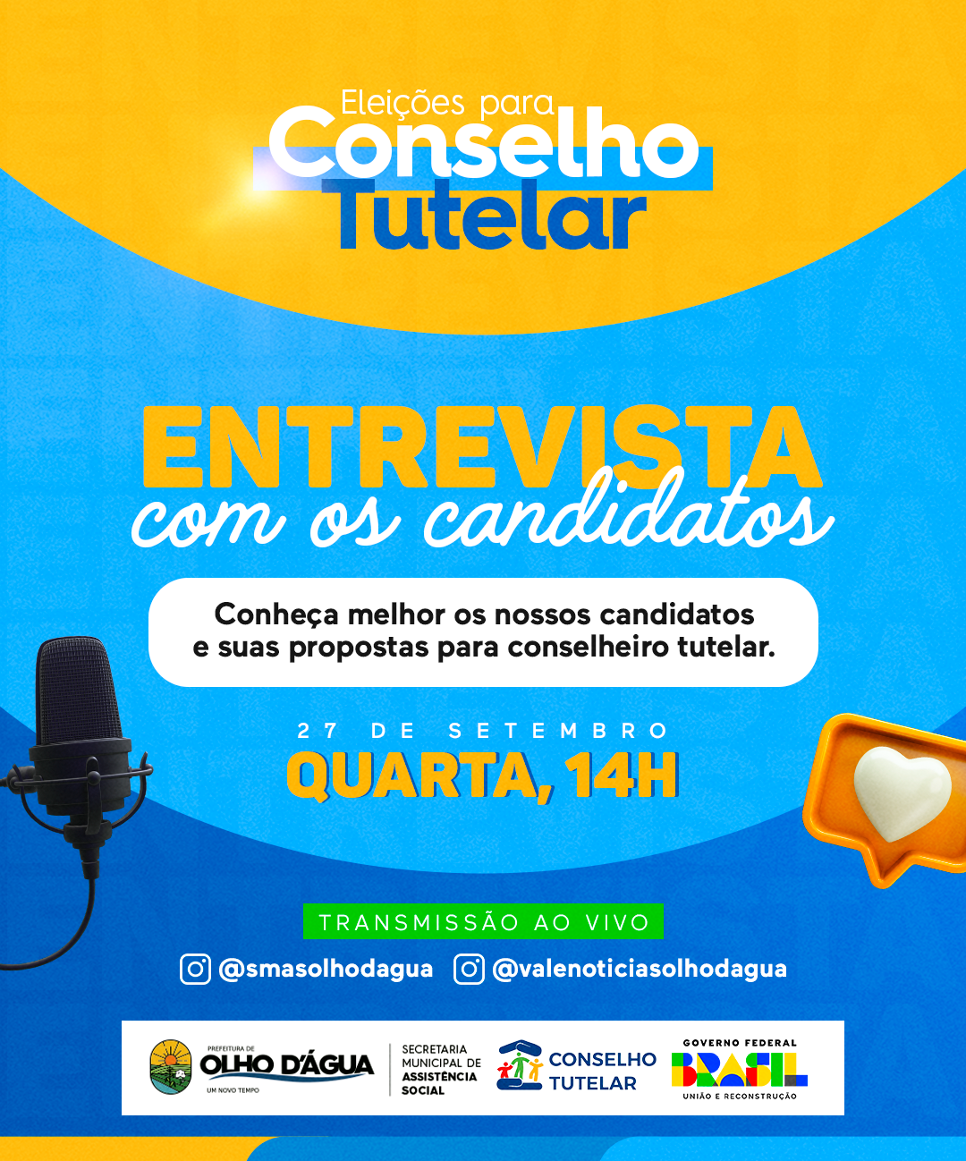 Imagem da notícia 234 - ENTREVISTA COM CANDIDATOS