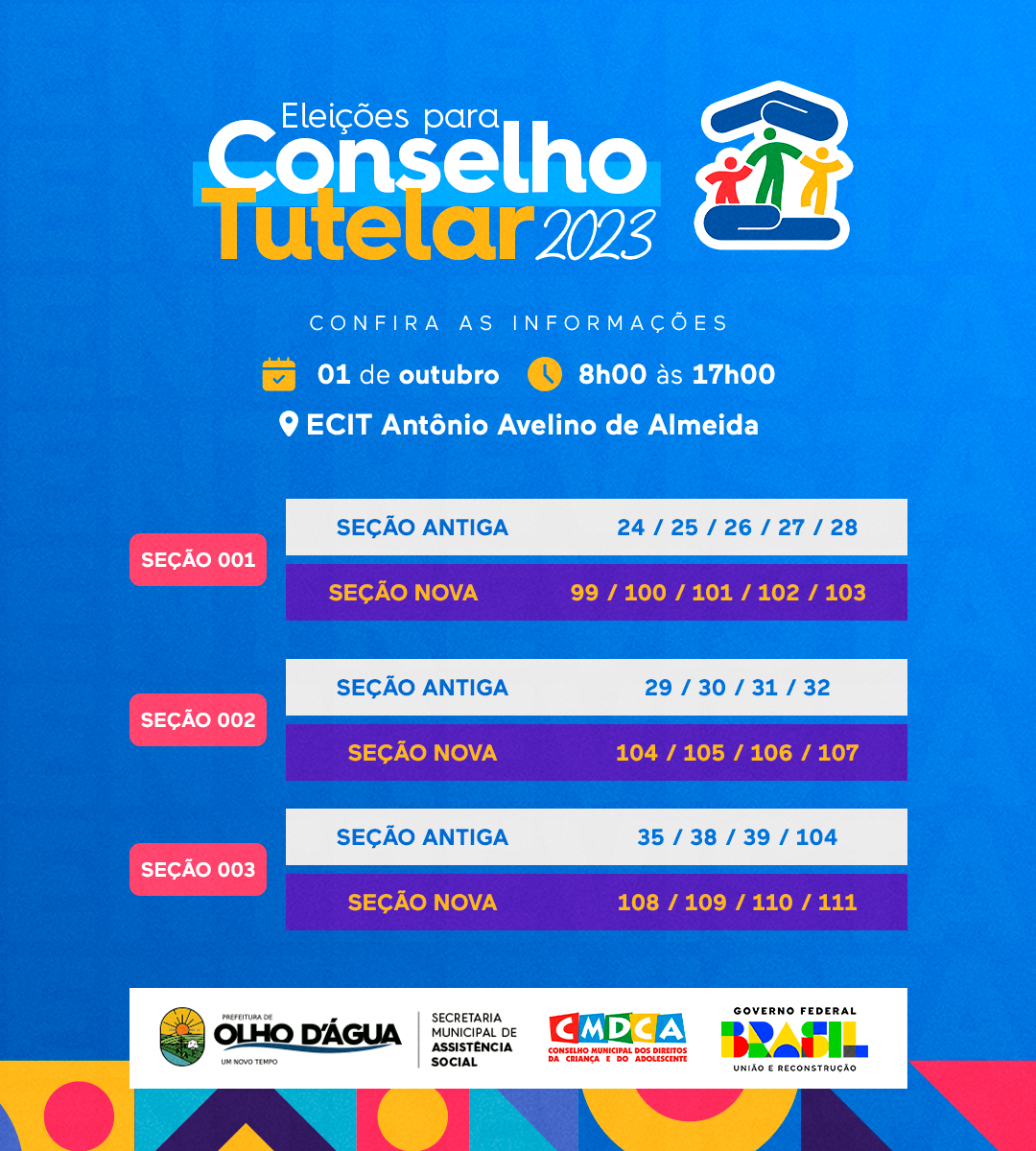 Imagem da notícia 235 - ELEIÇÕES PARA CONSELHO TUTELAR 2023