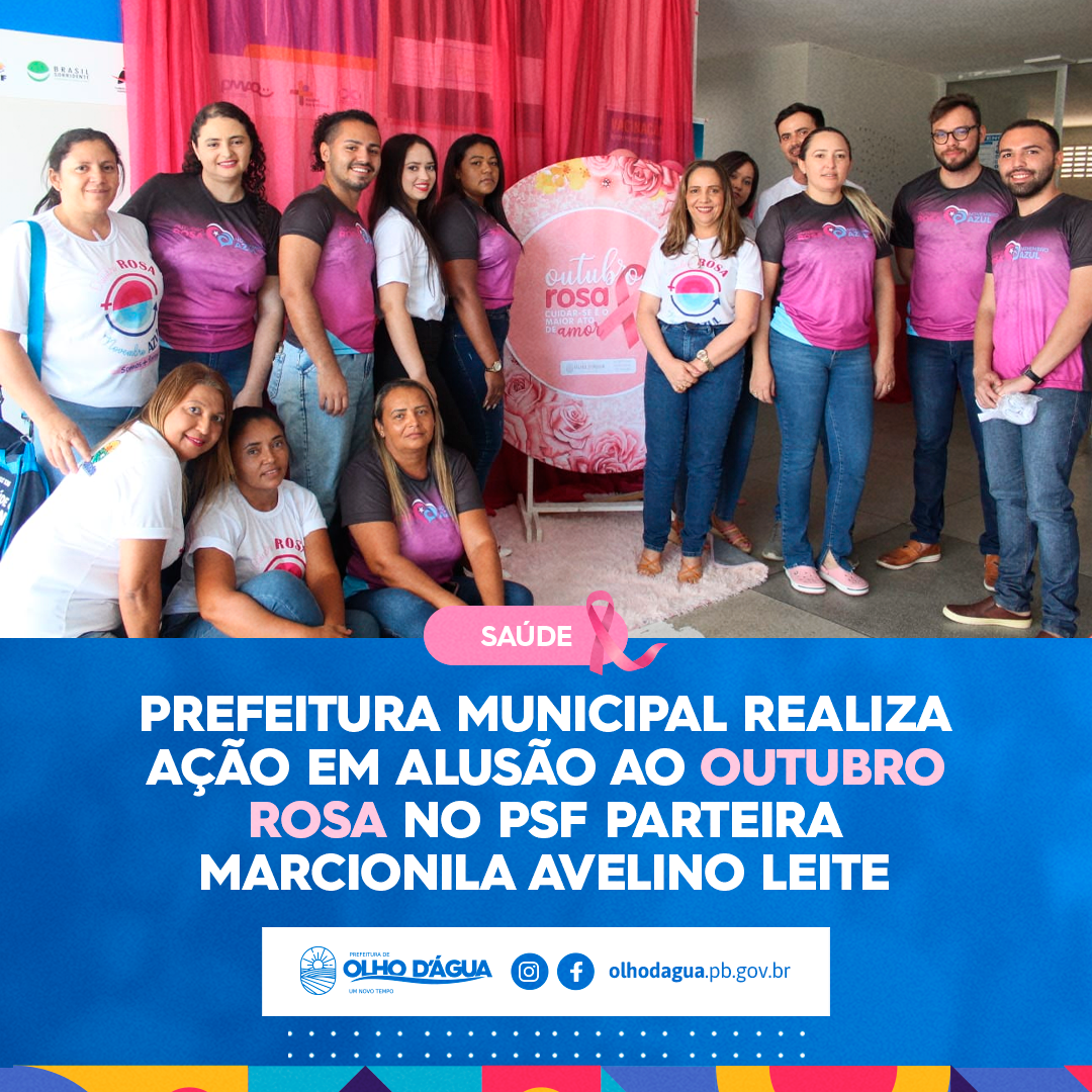 Imagem da notícia 243 - INÍCIO DAS AÇÕES DO OUTUBRO ROSA