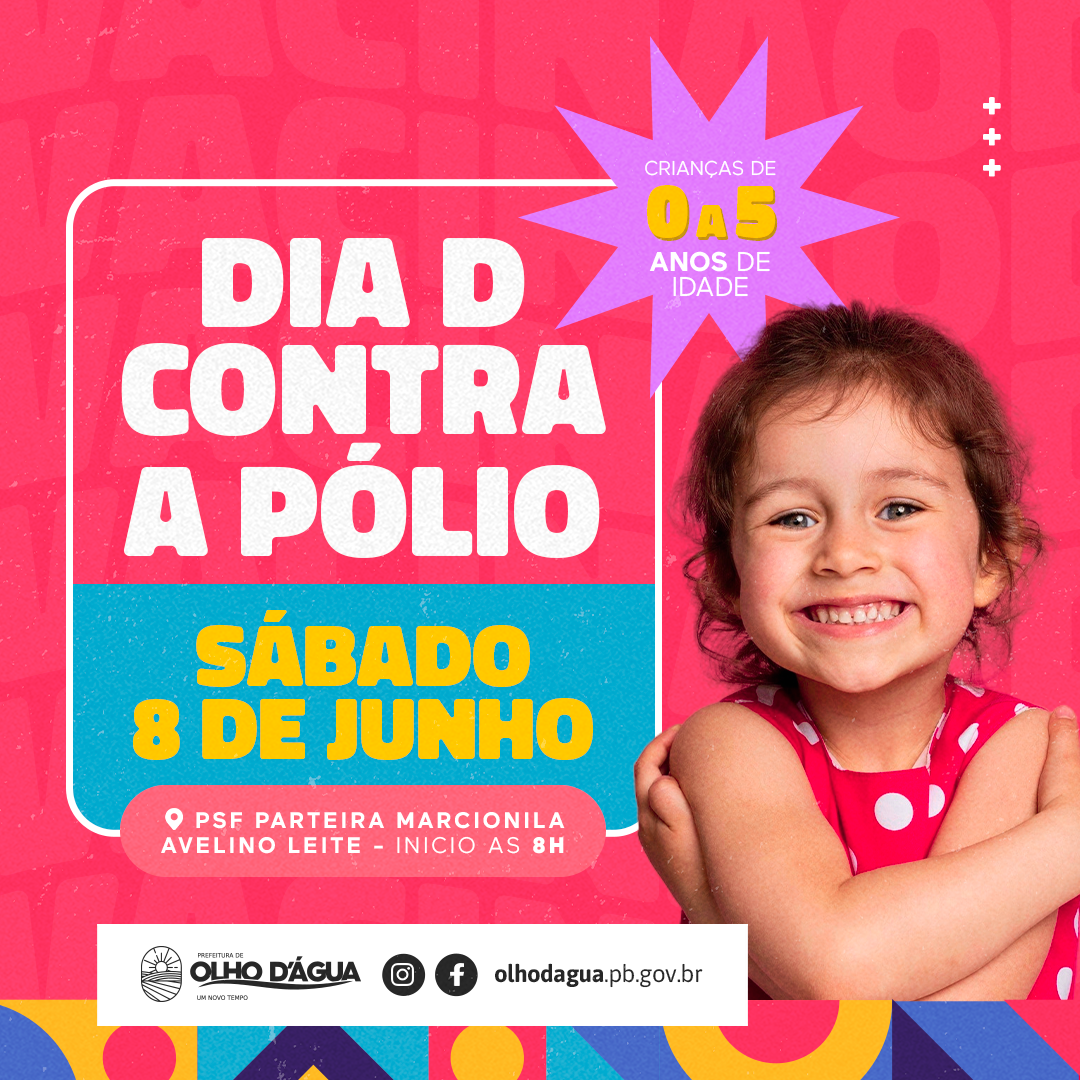 Imagem da notícia 296 - DIA D CONTRA A POLIOMELITE