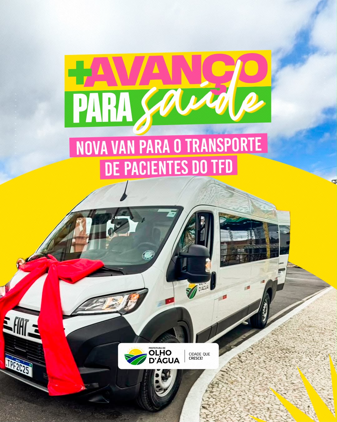 Nova van amplia estrutura do Transporte Fora do Domicílio